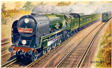 ACE Merchant Navy Class Loco poster