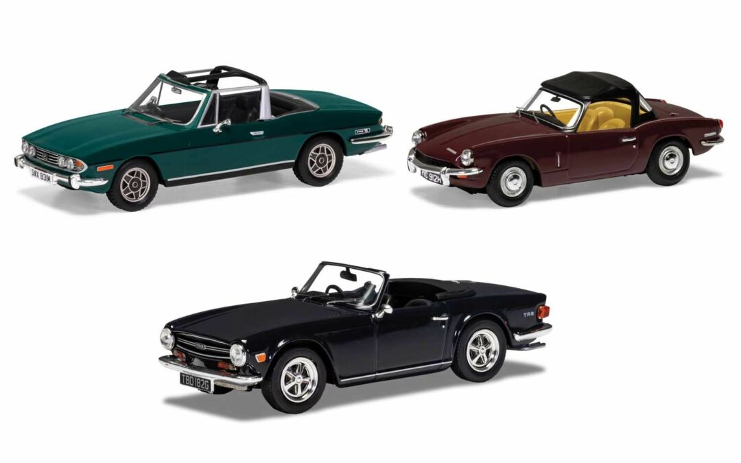 Corgi Vanguards Sporting Triumph Collection Stag, Spitfire and TR6